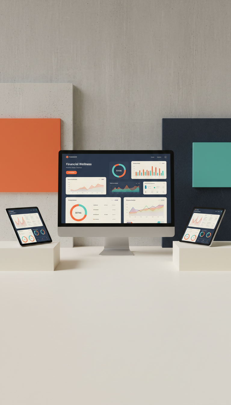 Financial Wellness Dashboard Desktop View